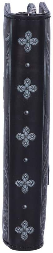 Dark Collection~B5117R0 Edgar Allen Poe Nevermore Raven Purse, PU, Black, 18.5cm