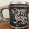 Fantasy Collection~ Dragon Skeleton Tankard Mug 13cm Black