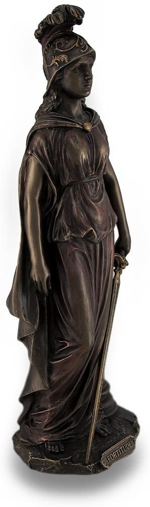 Magic  Collection~Cardinal Virtue Fortitude Bronze Finished Statue Hand Painted Accents