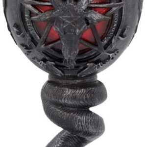 Dark Collection~B4476N9 Baphomet Goblet 16cm, Resin w/Stainless Steel