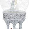 Artist Collections~ Love Remains Snowglobe Anne Stokes 18.5cm, Resin, Glass, Water, Ivory