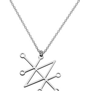 Witchcraft~CENWA Sceal Sigil of Azazel Sigil of Demons Necklace Satan Necklace Lesser Key Demon Seal Pendant Goetia Necklace Lemegeton Jewelry Seal Lucifer