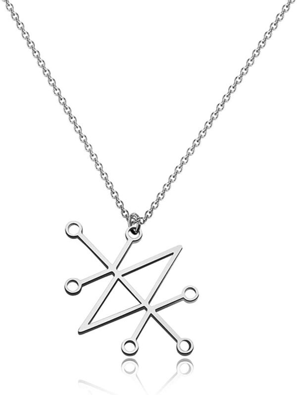 Witchcraft~CENWA Sceal Sigil of Azazel Sigil of Demons Necklace Satan Necklace Lesser Key Demon Seal Pendant Goetia Necklace Lemegeton Jewelry Seal Lucifer