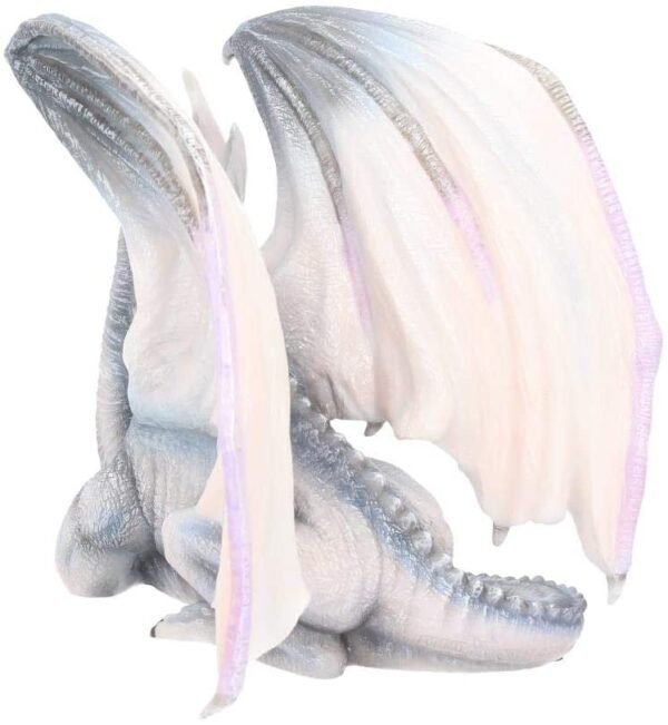 Fantasy Collection~ White Dragon of Wisdom Figurine 27cm Blue