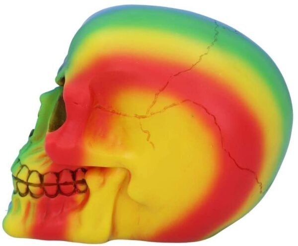 Dark Collection~U5084R0 Rainbow Skull 15.5cm, Polyresin, Multi-Coloured, One Size