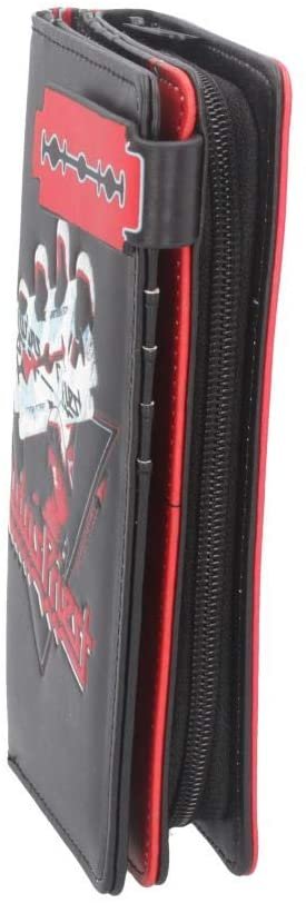 Band Merchandise~ Judas Priest British Steel Embossed Purse 18.5cm, PU, Black