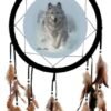 Animal Collection~ Run Wild Dreamcatcher 60cm, Plastic, flocking, canvas, Black, One Size