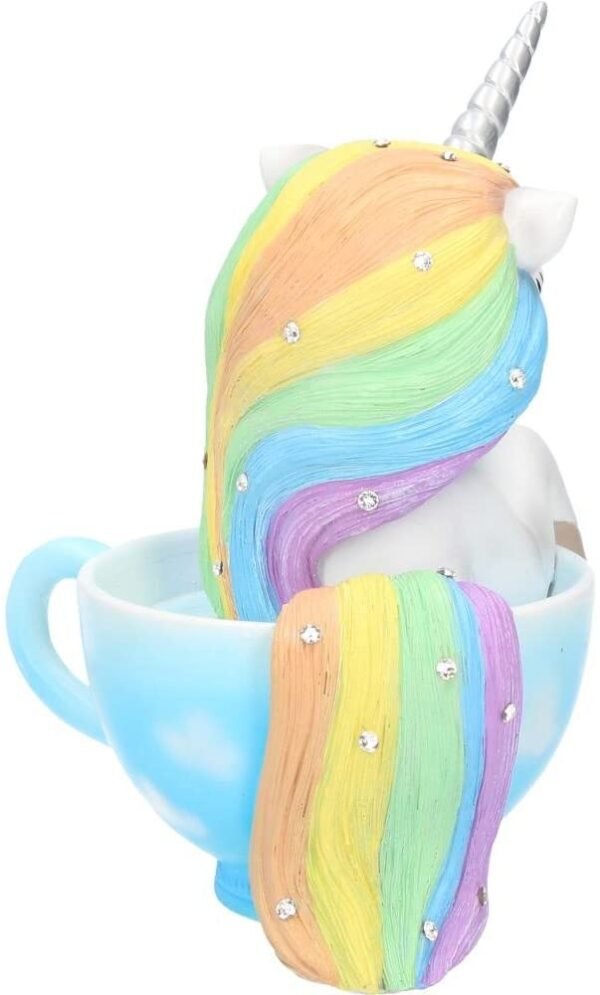 Nemesis Now B3327J7 Cutiecorn Figurine Unicorn in a Teacup Ornament, White, 14cm