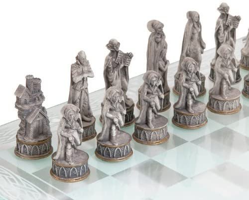 Dark Collection~Vampire & Werewolf Chess Set 44cm Black