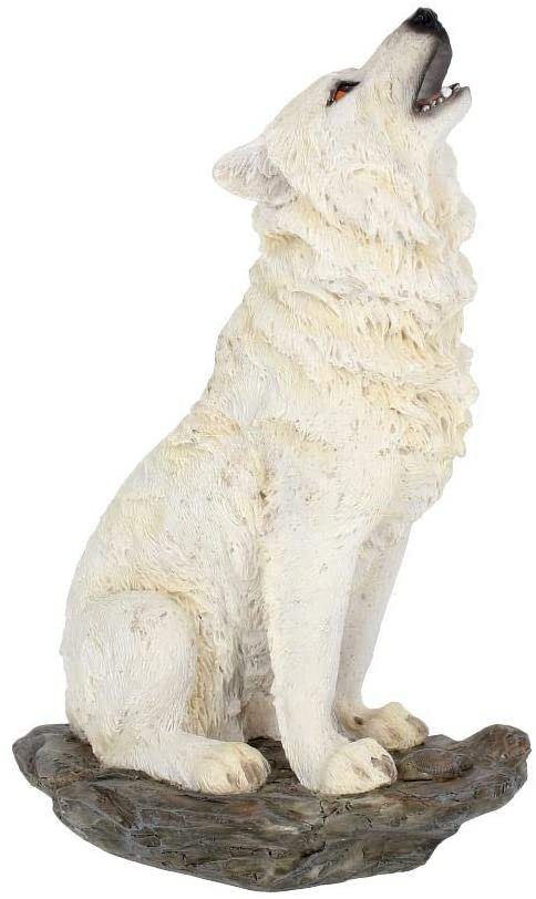 Animal Collection~ H2521G6 Storms Cry Figurine 22cm White