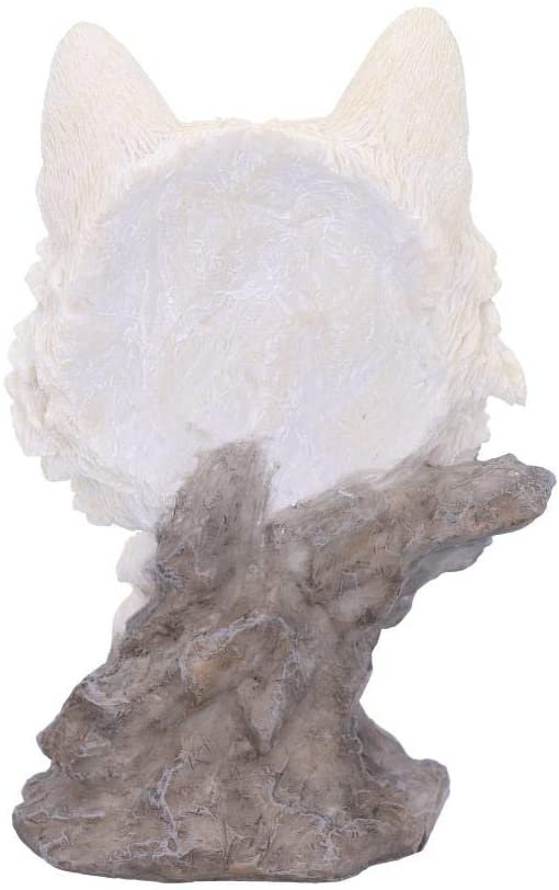 Magicun N.Giftware~Snow Searcher Wolf Bust 12cm, Polyresin, White, One Size
