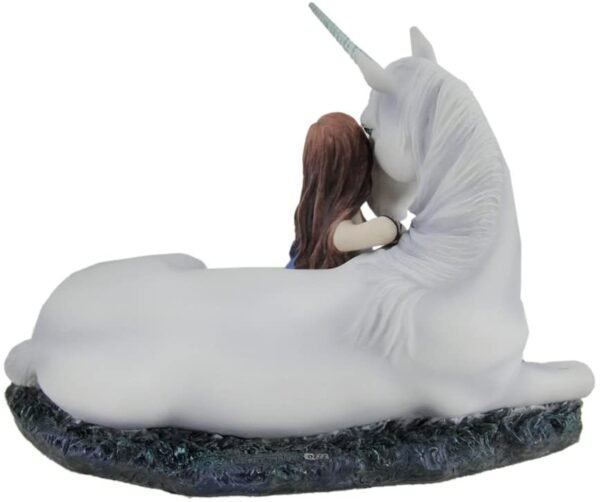Magic  Collection~Anne Stokes Blue Moon Unicorn Hand Painted Fantasy Statue