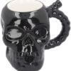 Dark Collection~Skull Muggery 16cm Mug, Dolomite, Black