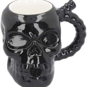 Dark Collection~Skull Muggery 16cm Mug, Dolomite, Black