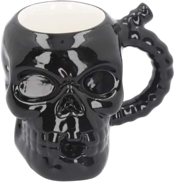 Dark Collection~Skull Muggery 16cm Mug, Dolomite, Black