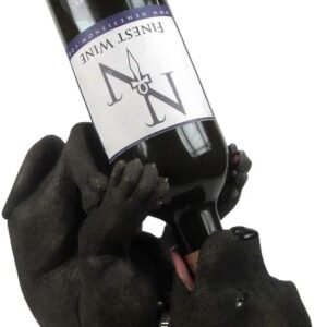 Magicun N.Giftware~Guzzlers Staffordshire Bull Terrier Wine Bottle Holder 20cm Black