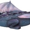 Nemesis Now U4940R0 Little Dream Blue Dragon and Hatchling Sleeping Figurine, Polyresin, 20.3cm