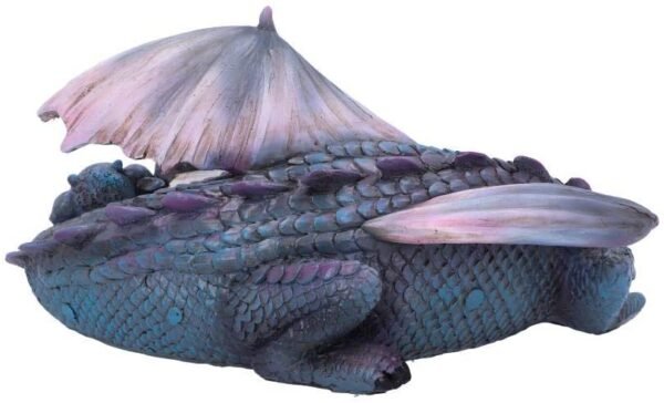 Nemesis Now U4940R0 Little Dream Blue Dragon and Hatchling Sleeping Figurine, Polyresin, 20.3cm
