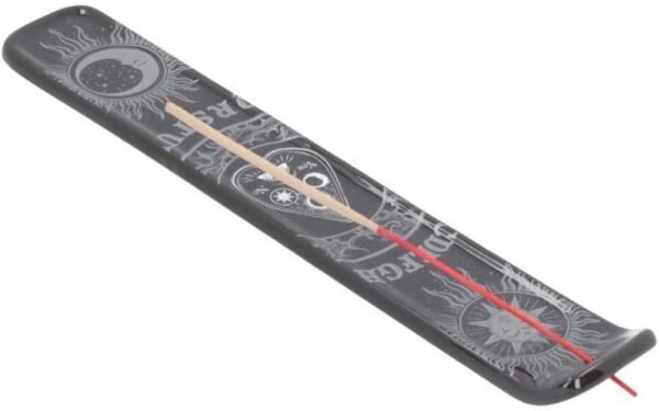 Wiccan Collection~U4574N9 Spirit Board Incense Holder 24.5cm, Black