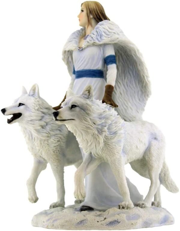 Artist Collections~ Winter Guardians Anne Stokes Figurine 23cm White, Resin