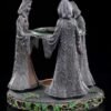 Wiccan Collection~Magik Circle Oil Burner 16cm Grey, Resin