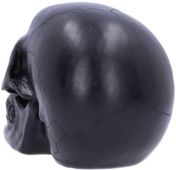 Dark Collection~Geode Black Green Gothic Glitter Skull Figurine, Polyresin, 17cm