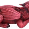Fantasy Collection~ Ruby Dreaming Sleeping Red Dragon Figurine, Polyresin, One Size