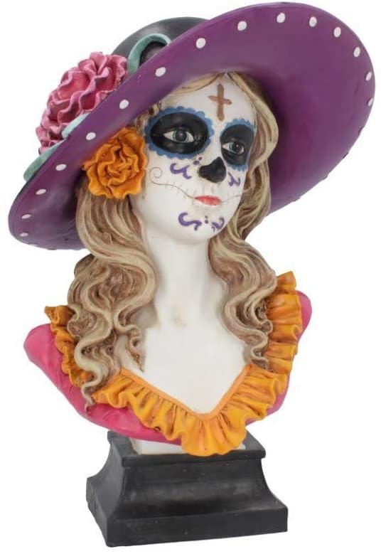 Dark Collection~Muertos Marigold 35cm Figurine, White, One Size