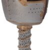 Mythology Collection~ B3245H7 Crusader Goblet 18cm Silver, Resin w/stainless steel insert, One Size