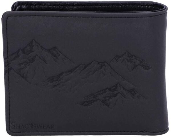 Dark Collection~Money-Stache Moustache Sugar Skull Wallet, PU, Black, 11cm