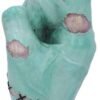 Dark Collection~Franken Rock Frankenstein Heavy Metal Horns Figurine, Polyresin, Green, One Size