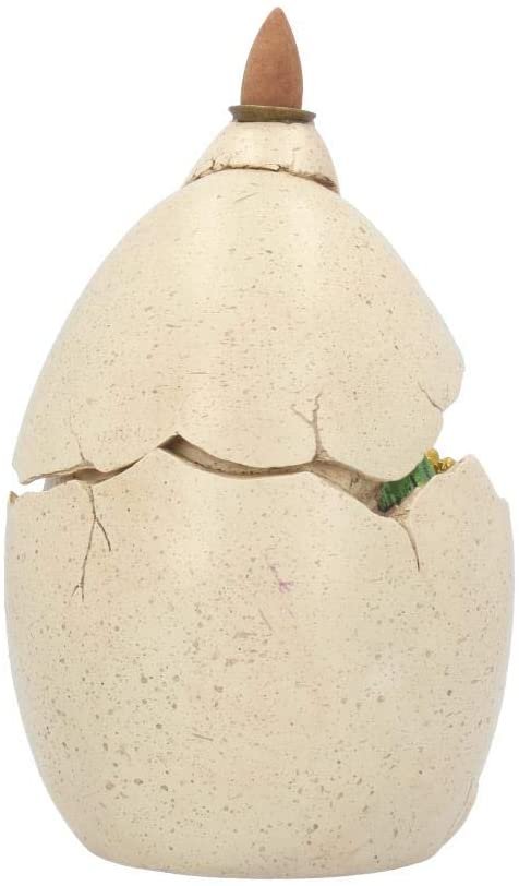 Fantasy Collection~ Dragons Emergence Backflow Incense Burner 21cm Ivory