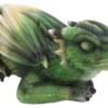 Fantasy Collection~ Emerald Dreaming Sleeping Green Dragon Figurine, Polyresin, 31.3cm