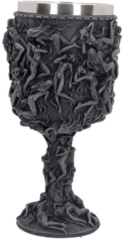 Dark Collection~Hells Desire Goblet 20cm, Resin, Grey, One Size