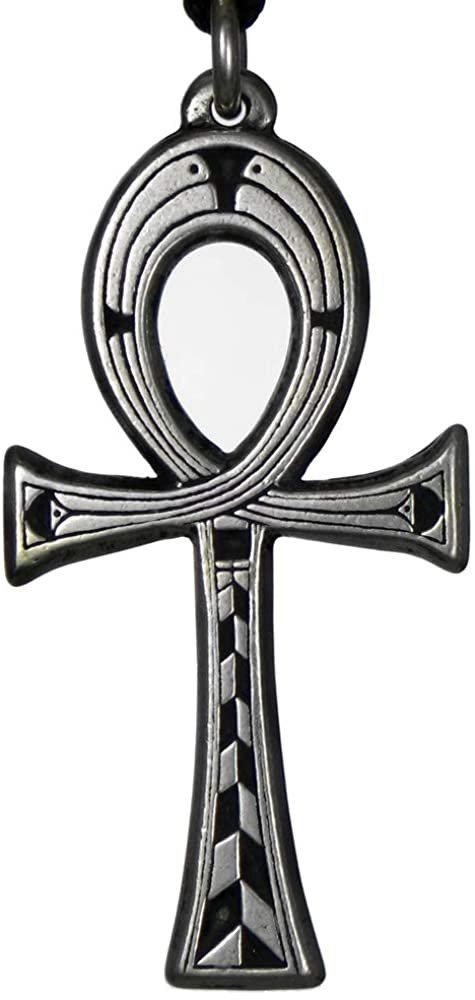 Soloman Pentant~Pewter Small Egyptian Ankh Pendant - 1 5/8 Inches Long