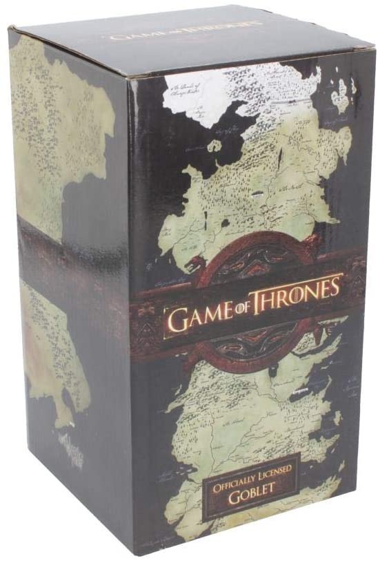 Magicun N.Giftware~Winter is Coming Game of Thrones Goblet 13cm Black, Resin w/Stainless Steel Insert, One Size