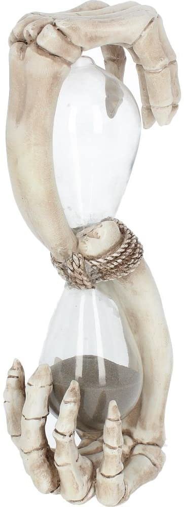 Dark Collection~Hands Of Time Sand Timer 12cm Ivory