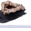 Dark Collection~Mightier Skeleton Hand and Sword Pen Holder, Natural Bone Colour, One Size