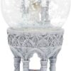 Artist Collections~ Love Remains Snowglobe Anne Stokes 18.5cm, Resin, Glass, Water, Ivory