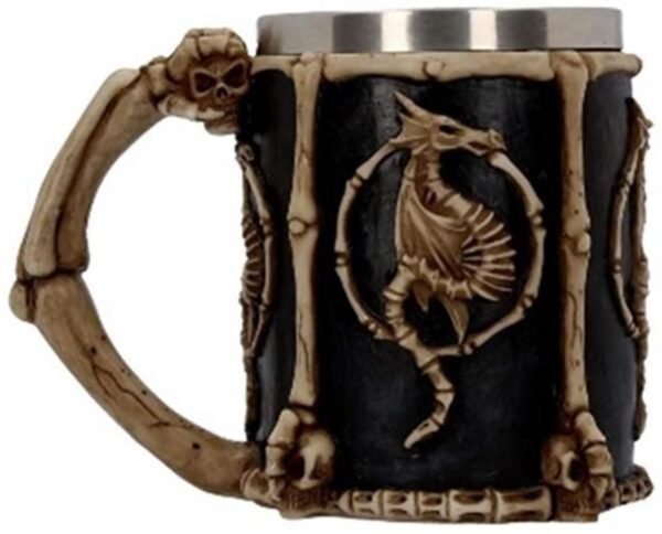 Fantasy Collection~ Draconic Sigil Tankard Mug 15cm Black