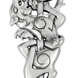 51ytnaf3kwL._AC_SL1200 Sterling Silver Berserker Wolf Viking Rune Pendant