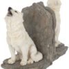 Magicun N.Giftware~Wardens of The North Bookends 20.3cm White, Resin