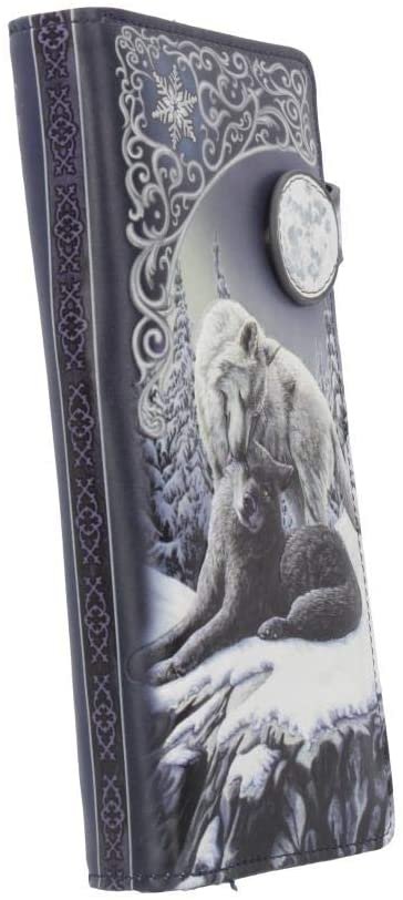 Artist Collections~ B4359M8 Snow Kisses Lisa Parker Embossed Purse 19cm Grey, PU, One Size