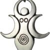 Soloman Pentant~Pewter Artemis The Moon Goddess Pendant Necklace