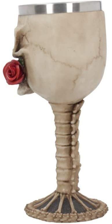 Dark Collection~Rose from the Dead Goblet Goblet 21cm Ivory