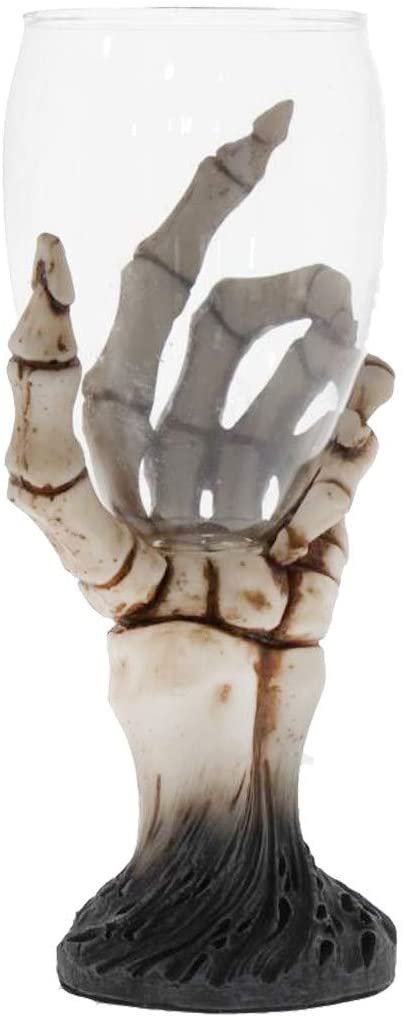 Dark Collection~D4221M8 Last Toast Goblet 16.5cm, Resin w/Stainless Steel