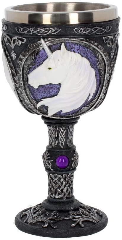 Fantasy Collection~ U2886H7 Unicorn Elixir Goblet Goblet 22cm Black