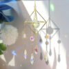 K9 crystal ball ab colour air bromeliad flower stand crystal lamp hanging sun catcher garden festival hanging decorations
