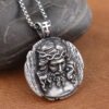 Stainless Steel Men's Shepherd Jesus Pendant Christian Jesus Necklace Amulets