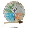 Shaman Drum Tree of Life Decoration Design Handmade Shamanic Drum Siberian Drums Spirit Music with Drumstick Home Ornament
